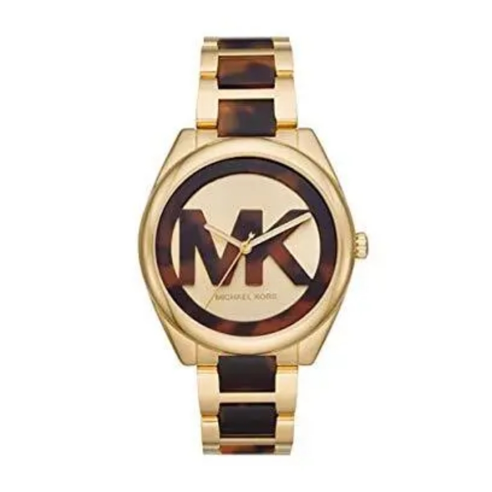 Michael kors Janelle three-hand gold-tone stainless steel watch | MK7136